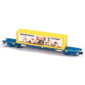 Container carrier wagon, RENFE.