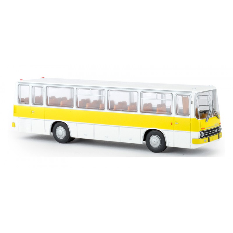 Autobus Ikarus 255, amarillo/blanco. Autobus Ikarus 255, amarillo/blanco.
