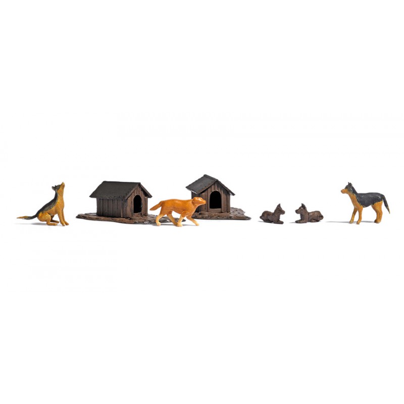Perros y casetas. Perros y casetas.