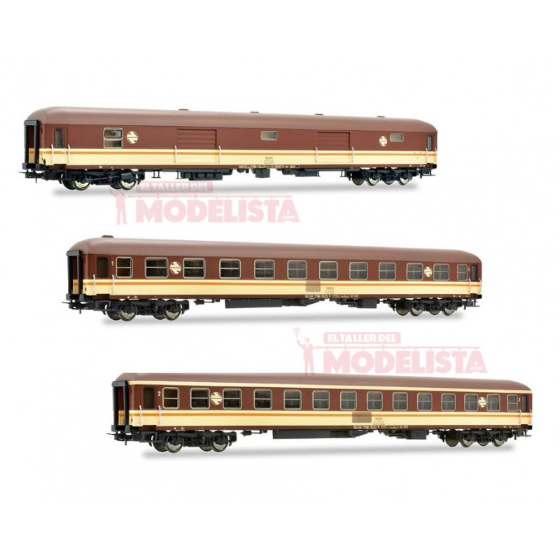 3-unit set "Estrella" train, RENFE. 3-unit set "Estrella" train, RENFE.