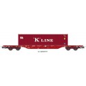 Wagon type Sgnss "K LINE", Takargo. Wagon type Sgnss "K LINE", Takargo.