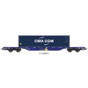 Wagon type Sgnss "CMA CGM", Continental Rail.