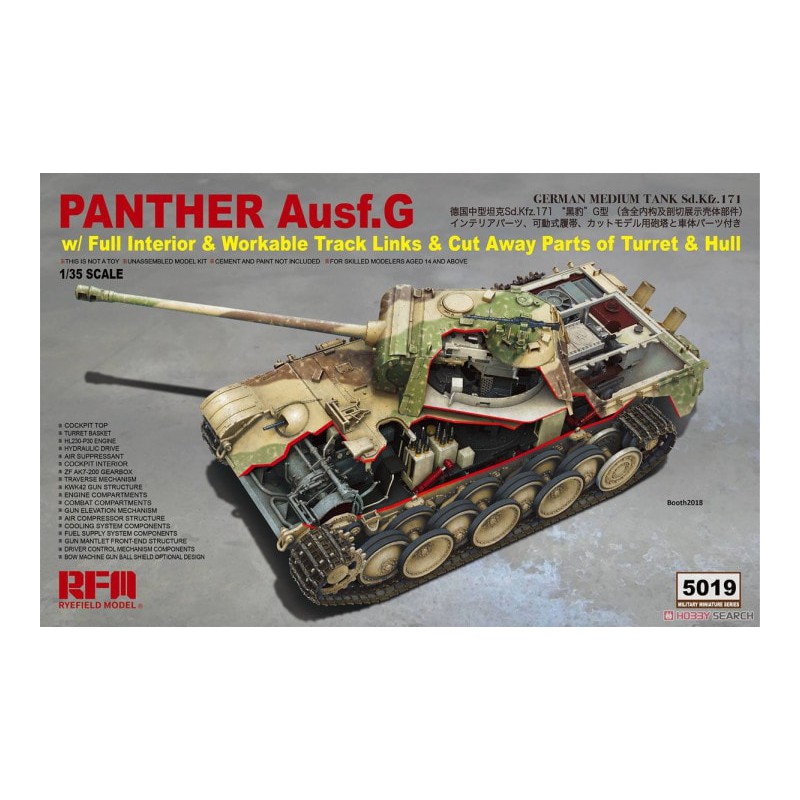 Panther Ausf. G Sd.Kfz. 171. Interiores.