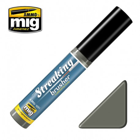 Streakingbrusher: Cold dirty grey