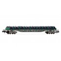 Flat wagon Rgs with coils, RENFE.