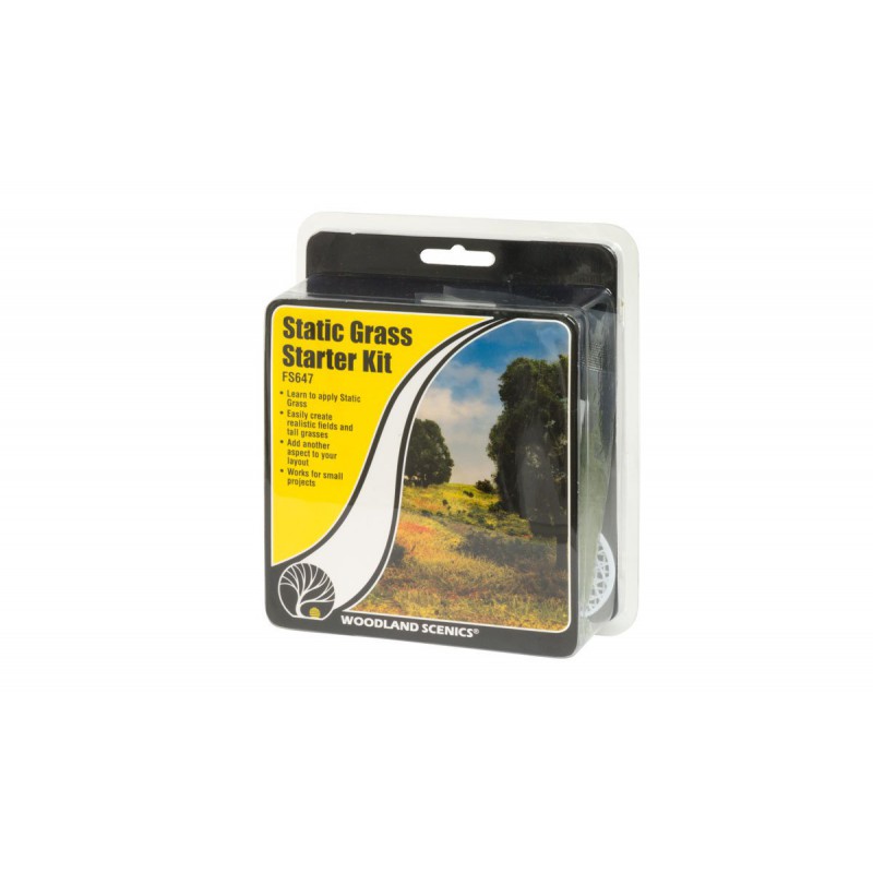 thumbnail image 2 of Woodland Scenics Static Grass Starter Kit - FS647 - Model Railroad Scenery 2 of 6