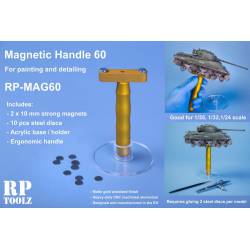 Magnetische Halterung zum Lackieren.
