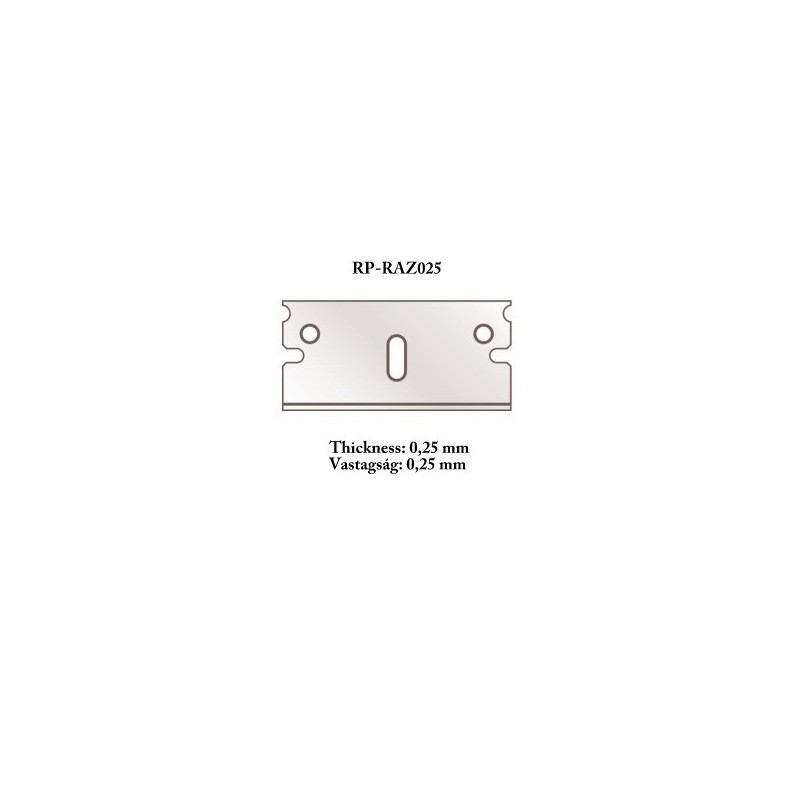 Razor blade 0,25 mm (x5). Razor blade 0,25 mm (x5).