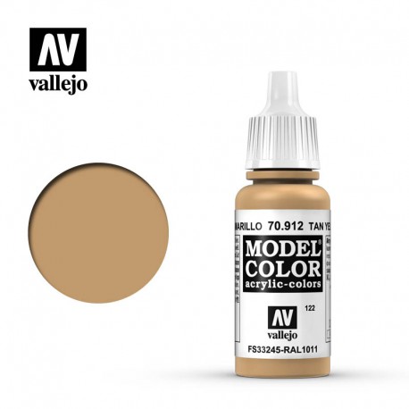 Tan yellow 17 ml, #122. VALLEJO 70912