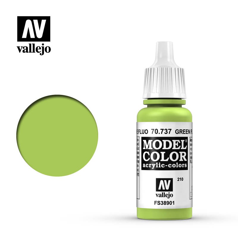 Green fluo 17 ml, #210. VALLEJO 70737 Green fluo 17 ml, #210. VALLEJO 70737