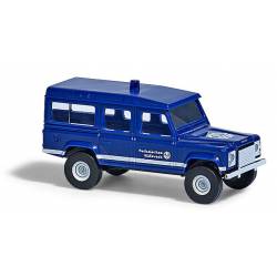 Land Rover, blue.
