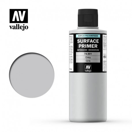 Surface acrylic-poliurethan, gray. 200 ml. VALLEJO 74601