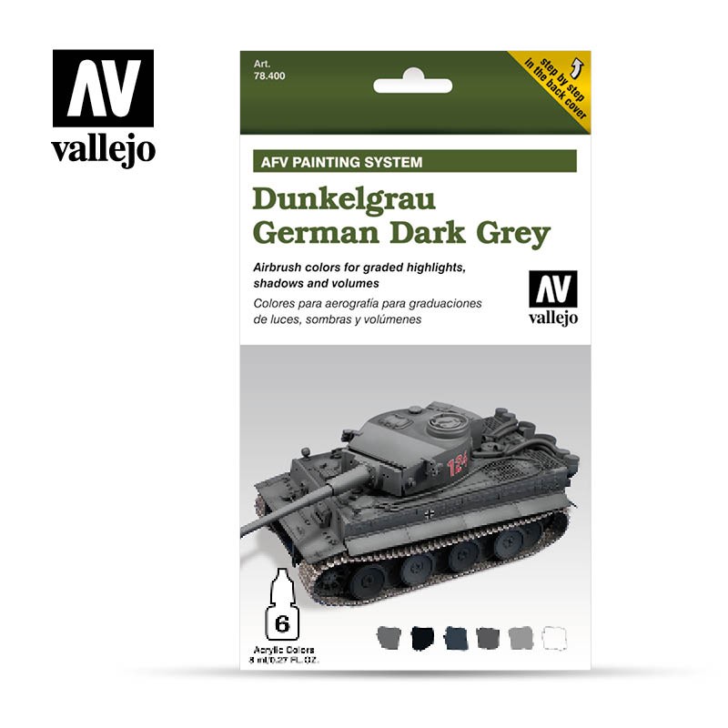 German Dark Grey Set. VALLEJO 78400 German Dark Grey Set. VALLEJO 78400