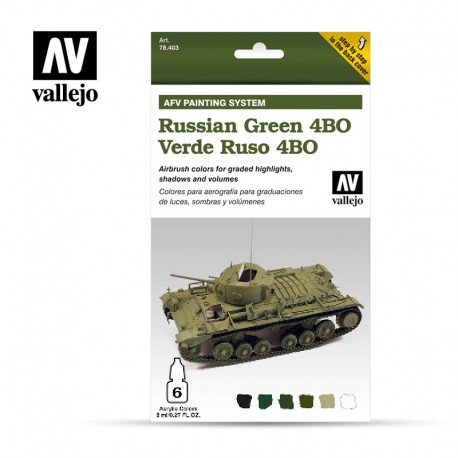 Russian Green 4BO Set. VALLEJO 78403