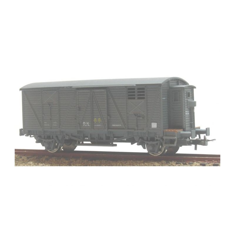 Vagón cerrado con garita. KTRAIN 0702G Vagón cerrado con garita. KTRAIN 0702G