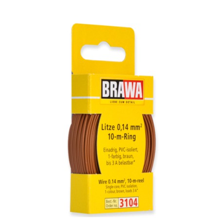 Wire 0,14 mm², brown.