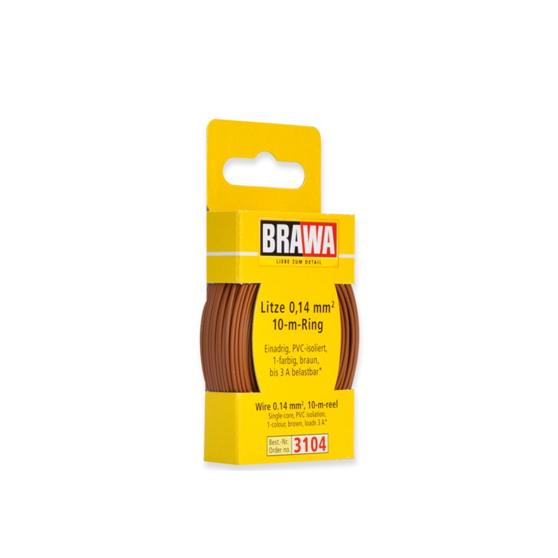 Cable de 1 mm. Marrón.