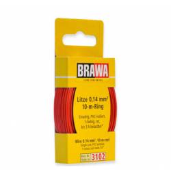 Cable de 1 mm (0,14mm²) . Rojo.