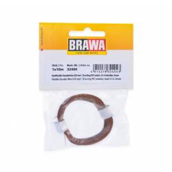 0,4 mm (0,05 mm²) Kabel. Braun.