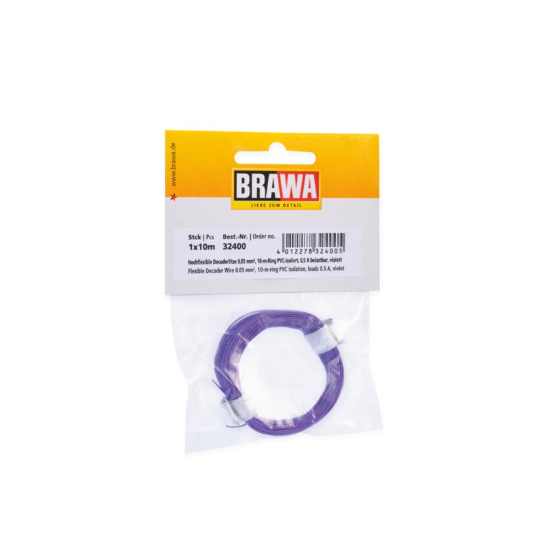 Wire 0,05 mm², yellow. Wire 0,05 mm², yellow.