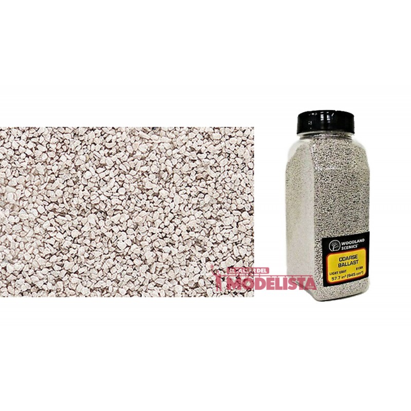 Balasto o grava color gris claro, grueso. WOODLAND B1388 Balasto o grava color gris claro, grueso. WOODLAND B1388