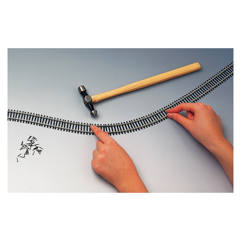 Vía flexible, 970 mm.