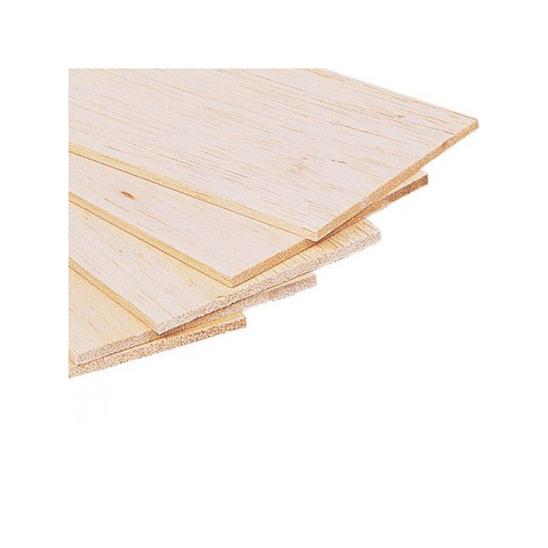 Planchas de balsa, 1.5 mm.