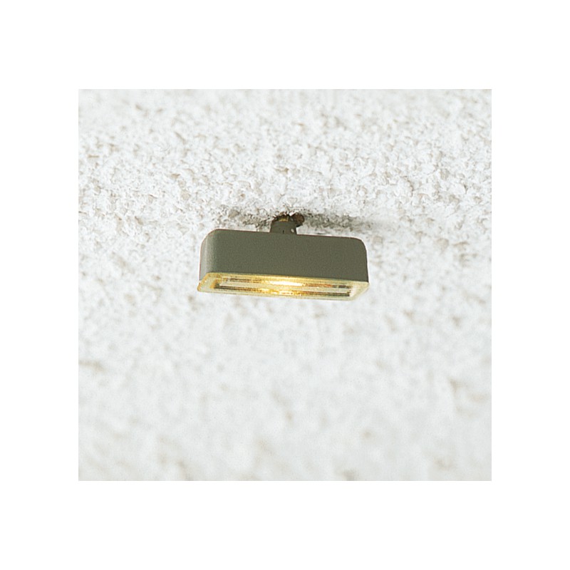 Lámpara de techo tubular.