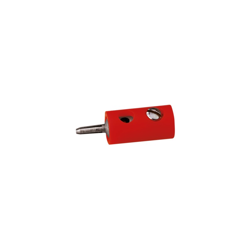 Clavijas macho, rojo.