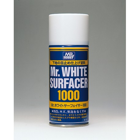 Mr Surfacer 1000, Spray blanco.