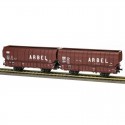 Set de tolvas de carbón "Arbel", SNCF. Set de tolvas de carbón "Arbel", SNCF.