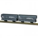 Set of coal hopper wagons "Arbel", SNCF.