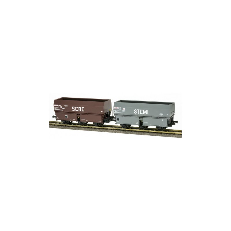Set de tolvas de carbón "ACAC/STEMI", SNCF. Set de tolvas de carbón "ACAC/STEMI", SNCF.
