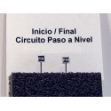 Cartelón inicio/final circuito paso a nivel. PARVUS 213514