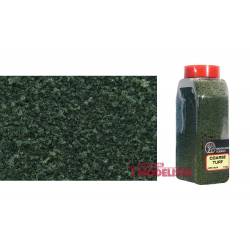 Coarse turf dark green.