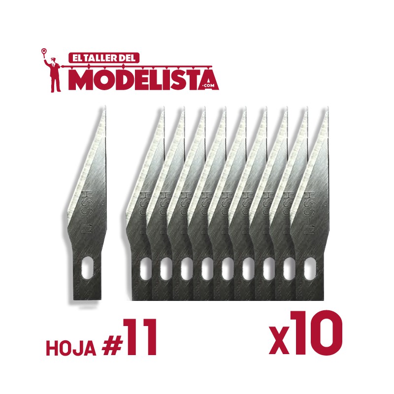 10 cuchillas pequeñas