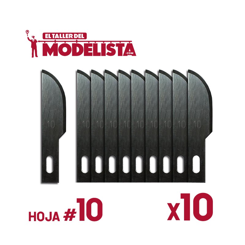 10 hojas de cuchilla nº 10.