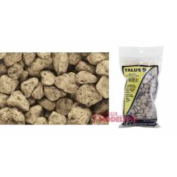 Fragmentos de pedra marrom, extra grossos.