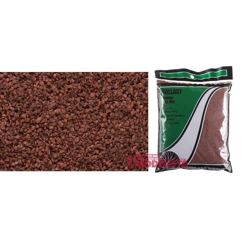 Balasto o grava grueso, hierro óxido. WOODLAND SCENICS B84