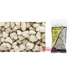 Fragmentos de pedra bege, extra grossos.