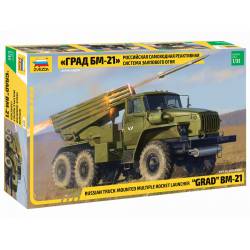 Lançador de foguetes russo "Grad" BM-21.