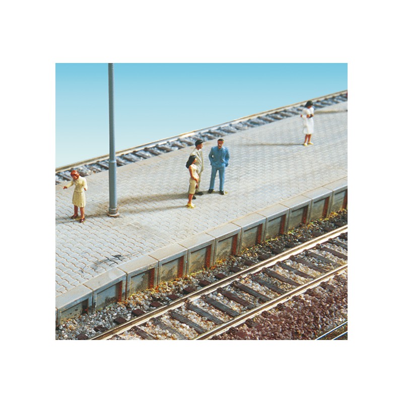 Platform edge with sleepers.