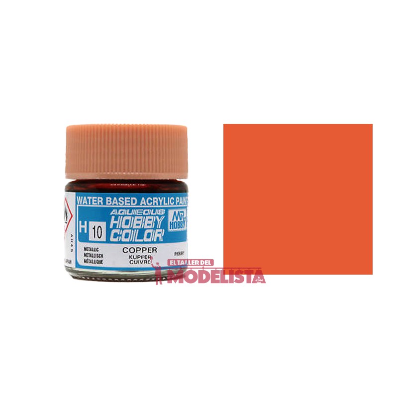 Copper 10 ml. Gunze Sangyo. HOBBY COLOR H010 Copper 10 ml. Gunze Sangyo. HOBBY COLOR H010