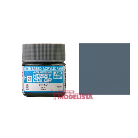 Gris 10 ml. Gunze Sangyo. HOBBY COLOR H022