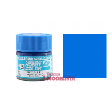 Sky blue 10 ml. Gunze Sangyo. HOBBY COLOR H025