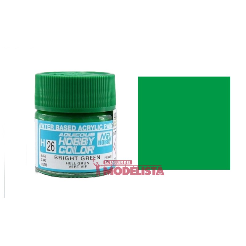 Verde claro 10 ml. Gunze Sangyo. HOBBY COLOR H026