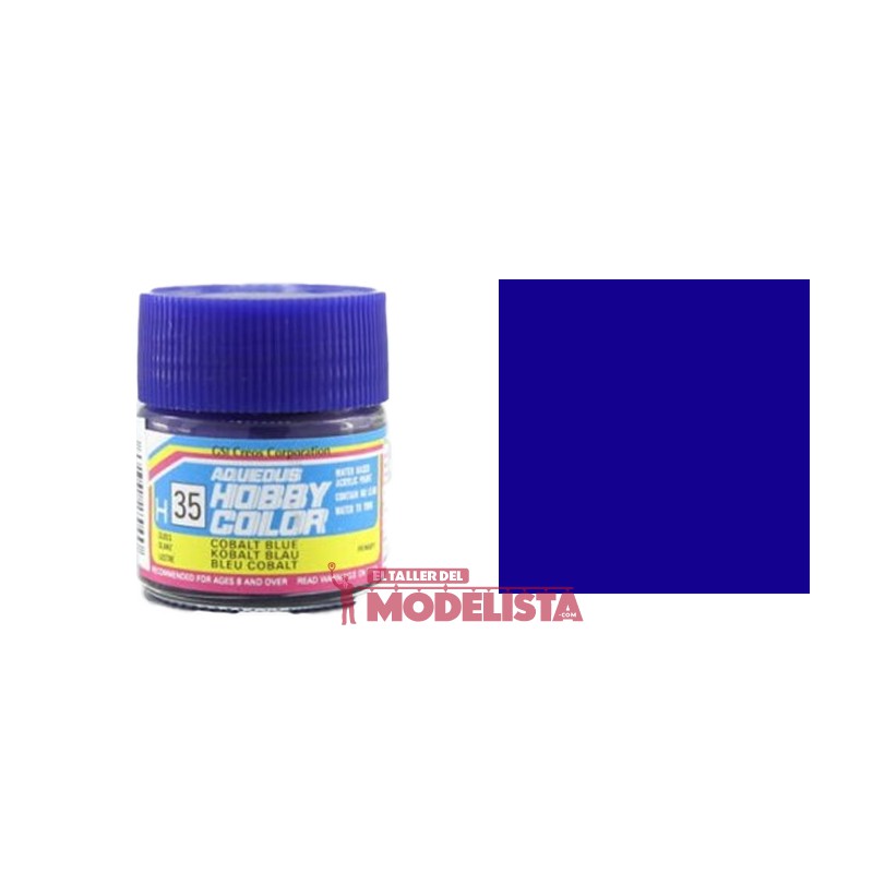 Azul cobalto 10 ml. Gunze Sangyo. HOBBY COLOR H035