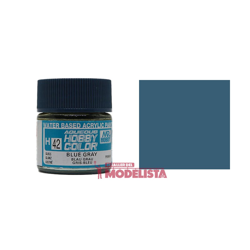 Blue gray 10 ml. Gunze Sangyo. HOBBY COLOR H042 Blue gray 10 ml. Gunze Sangyo. HOBBY COLOR H042