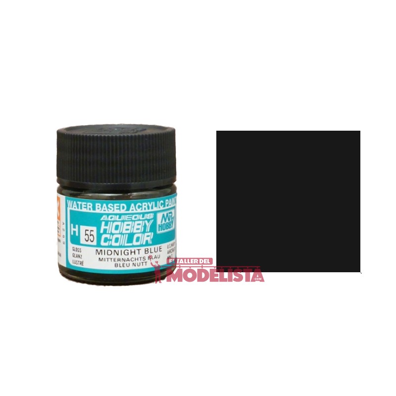 Midnught blue 10 ml. Gunze Sangyo. HOBBY COLOR H055