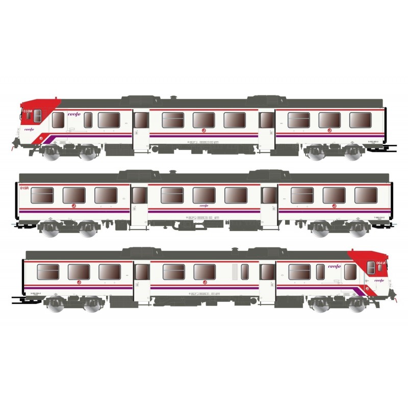 3-unit DMU class 592 “Cercanías”, RENFE. 3-unit DMU class 592 “Cercanías”, RENFE.